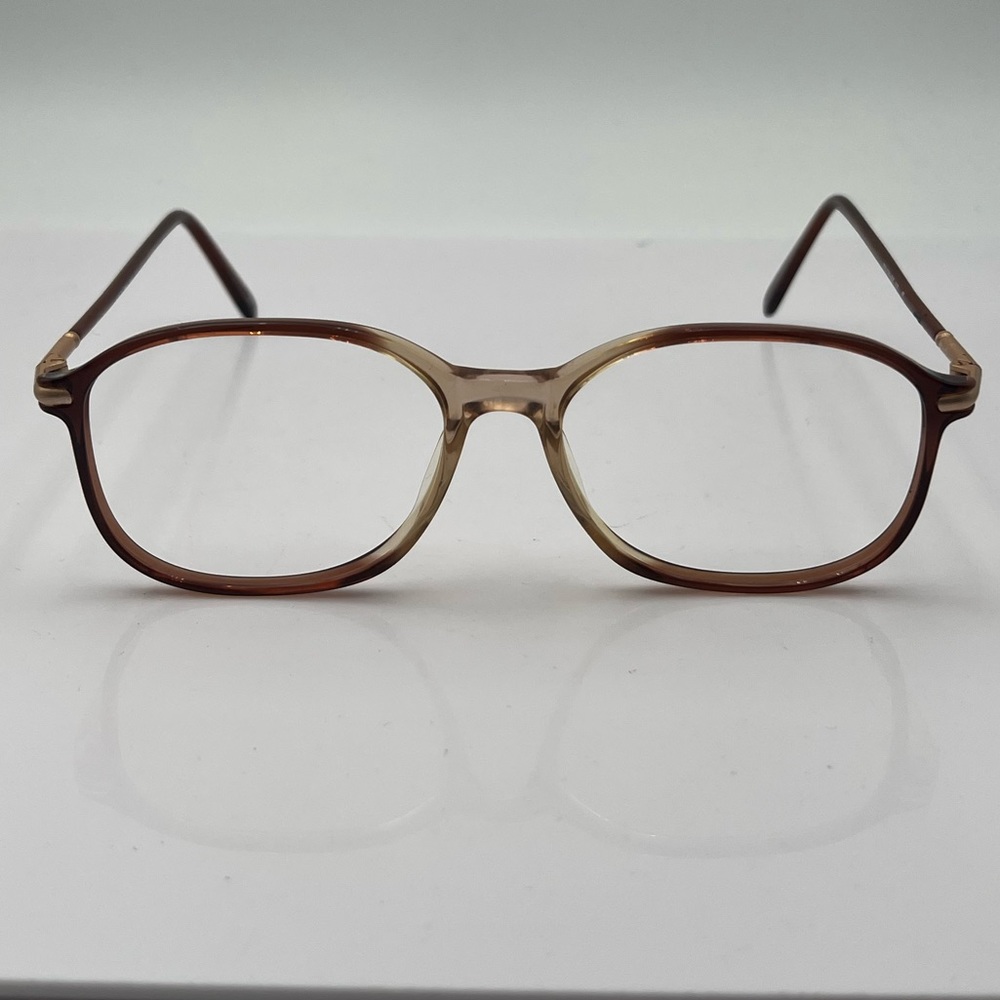 Vintage Stetson 162 Brown Translucent Oval Sunglasses Frames